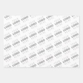 Feuille De Papier Cadeau Votre image/logo éclairé automatiquement + Motif (Devant 2)
