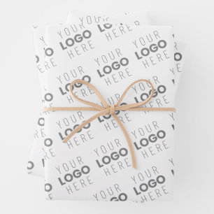 Feuille De Papier Cadeau Votre image/logo éclairé automatiquement + Motif
