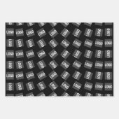 Feuille De Papier Cadeau Votre logo | Logo unique, motif de conception ou d (Devant 3)