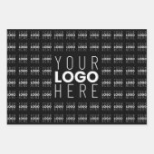 Feuille De Papier Cadeau Votre logo ou image en mosaïque avec un grand logo (Devant 3)