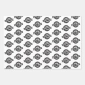 Feuille De Papier Cadeau Votre logo partout - Arrière - plan blanc (Devant)