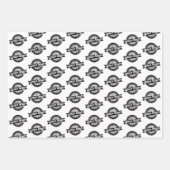 Feuille De Papier Cadeau Votre logo partout - Fond blanc (Devant 2)