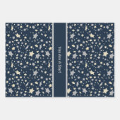 Feuille De Papier Cadeau Vous Êtes Une Étoile ! Élégant bleu moderne (Devant)
