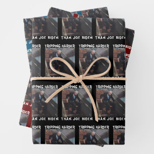 Feuille De Papier Cadeau Voyage plus dur que Joe Biden