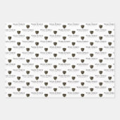 Feuille De Papier Cadeau Wake Forest University Wordmark (Devant 3)