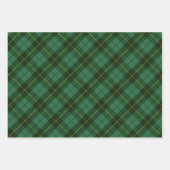 Feuille De Papier Cadeau Wallace Green Clan écossais Tartan (Devant 2)