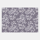 Feuille De Papier Cadeau Wandering Leaves Elegant Botanical Pattern (Devant 3)