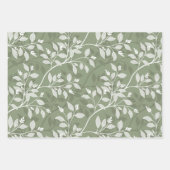 Feuille De Papier Cadeau Wandering Leaves Elegant Botanical Pattern (Devant 2)