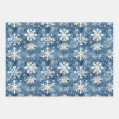 Feuille De Papier Cadeau Warm Wishes Cocoa Marshmallow Snowflakes Christmas (Devant 2)