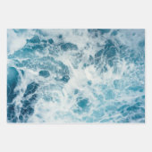 Feuille De Papier Cadeau Water bleu (Devant 3)