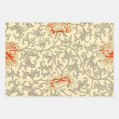 Feuille De Papier Cadeau Water Lys Lily Art Nouveau Nature (Devant 3)