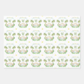 Feuille De Papier Cadeau Watercolor Nativity Monogram Crest Christmas (Devant)