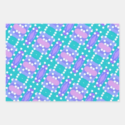 Feuille De Papier Cadeau Wave gradient digital background (Devant 2)