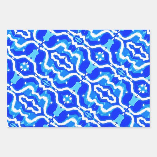 Feuille De Papier Cadeau Wave gradient digital background (Devant)