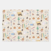 Feuille De Papier Cadeau Week-end d'automne cosy et sombre (Devant)