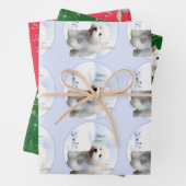 Feuille De Papier Cadeau West Highland White Terrier Noel (En situation)