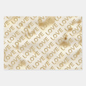 Feuille De Papier Cadeau Western Gold Glitz Love (Devant 2)