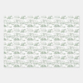 Feuille De Papier Cadeau WHEATEN Terrier Green Toile (Devant)