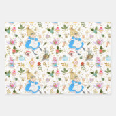 Feuille De Papier Cadeau Whimsical Alice's Adventures in Wonderland Party (Devant 3)
