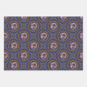 Feuille De Papier Cadeau Whimsical Aries Astrology Mandala Geometric Tile (Devant)