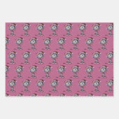 Feuille De Papier Cadeau whimsical cartoon Christmas Cats (Devant)