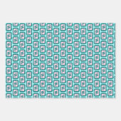 Feuille De Papier Cadeau Whimsical Christmas Icon Grids Cute Bright Holiday (Devant 2)