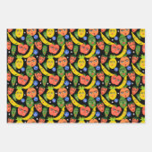 Feuille De Papier Cadeau Whimsical Funny Fruit Salade Motif Variété Pack (Devant 2)