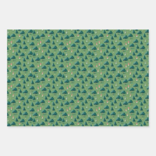 Feuille De Papier Cadeau Whimsical Golf (Devant)