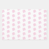 Feuille De Papier Cadeau Whimsical Penguin Snowflakes Noël (Devant 3)