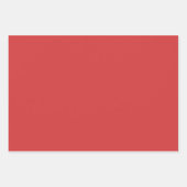 Feuille De Papier Cadeau Whimsical Red Flowers Green Leaves On White Art (Devant 2)