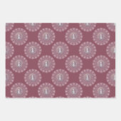 Feuille De Papier Cadeau Whimsman rose Snowman Classic Polka Dot Mandala (Devant)