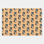 Feuille De Papier Cadeau Whimsy Cute Owl Enseignant de l'école secondaire d (Devant)