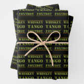 Feuille De Papier Cadeau Whiskey Tango Foxtrot WTF (En situation)