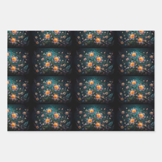 Feuille De Papier Cadeau Whispers en fleur (Devant 2)