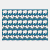 Feuille De Papier Cadeau White Elephant Design Wrapping Paper (Devant 3)