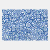 Feuille De Papier Cadeau White paisley pattern wrapppaper sheets (Devant 3)