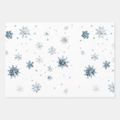 Feuille De Papier Cadeau White Snowflakes Deer Coconut Ornaments (Devant)