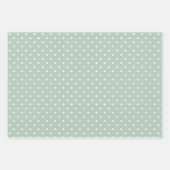 Feuille De Papier Cadeau White Spot Green (Devant 3)