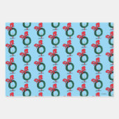 Feuille De Papier Cadeau Who Peeking Through Christmas Wreath (Devant)