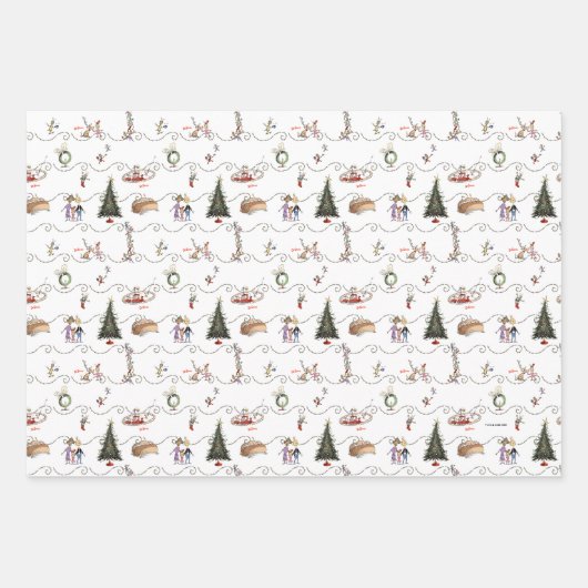 Feuille De Papier Cadeau Whoville Christmas Garland Celebration (Devant)
