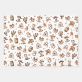 Feuille De Papier Cadeau Wild West Rodeo Cowboy (Devant 2)