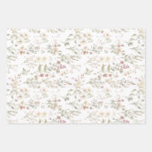 Feuille De Papier Cadeau Wildflower botanical baby shower (Devant 3)