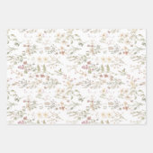 Feuille De Papier Cadeau Wildflower botanical baby shower (Devant 2)