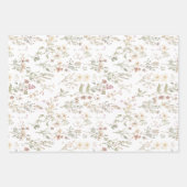 Feuille De Papier Cadeau Wildflower botanical baby shower (Devant)