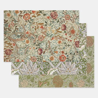 Feuille De Papier Cadeau William Morris Acanthus Broderie Motif Floral