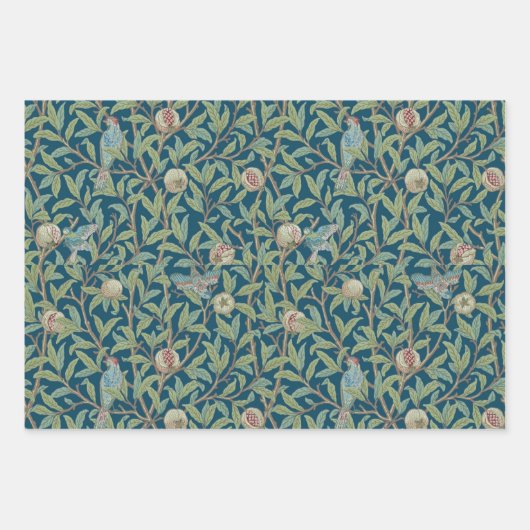 Feuille De Papier Cadeau William Morris "Bird and Pomegranate" (Devant 2)