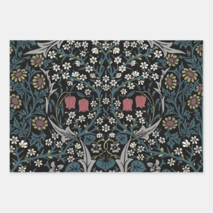 Feuille De Papier Cadeau William Morris Blackthorn Floral Art Nouveau