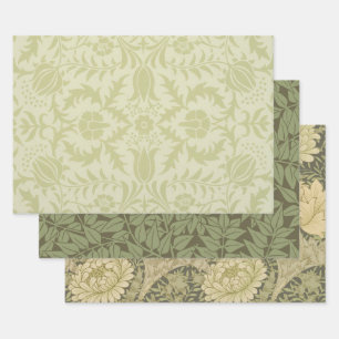 Feuille De Papier Cadeau William Morris Borage Mariage Vert Doux