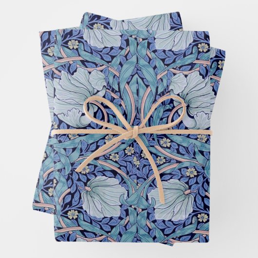 Feuille De Papier Cadeau William Morris, Chèvrefeuille (En situation)