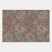 Feuille De Papier Cadeau William Morris Chrysanthemum Motif Enveloppement P (Devant 3)